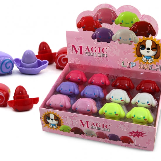 UK-0705 Puppy Lip balm for girls and ladies in winter usage in different forms and flavours
