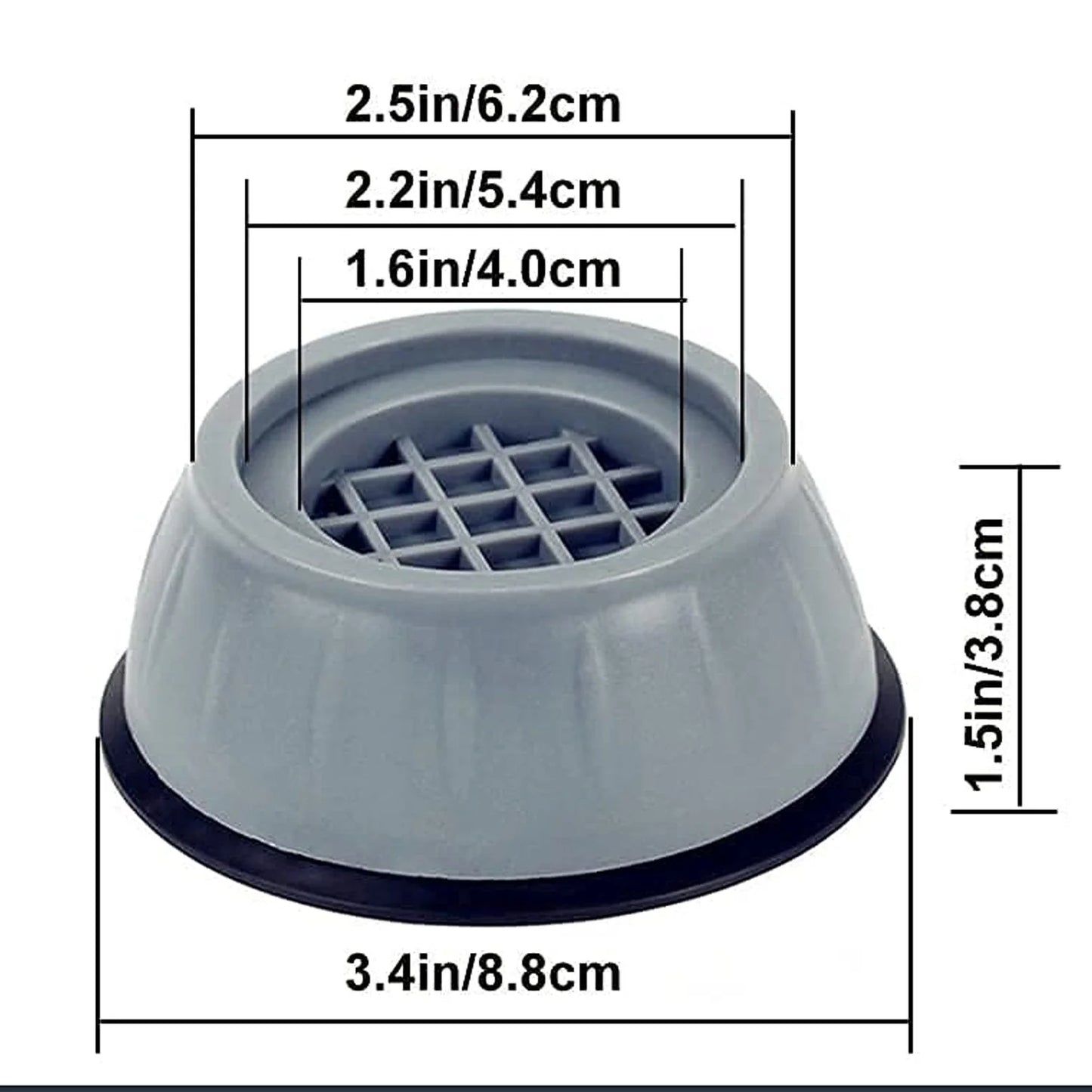 UK-0121 Anti Vibration Pads for Washing Machine/Fridge/Home Furniture