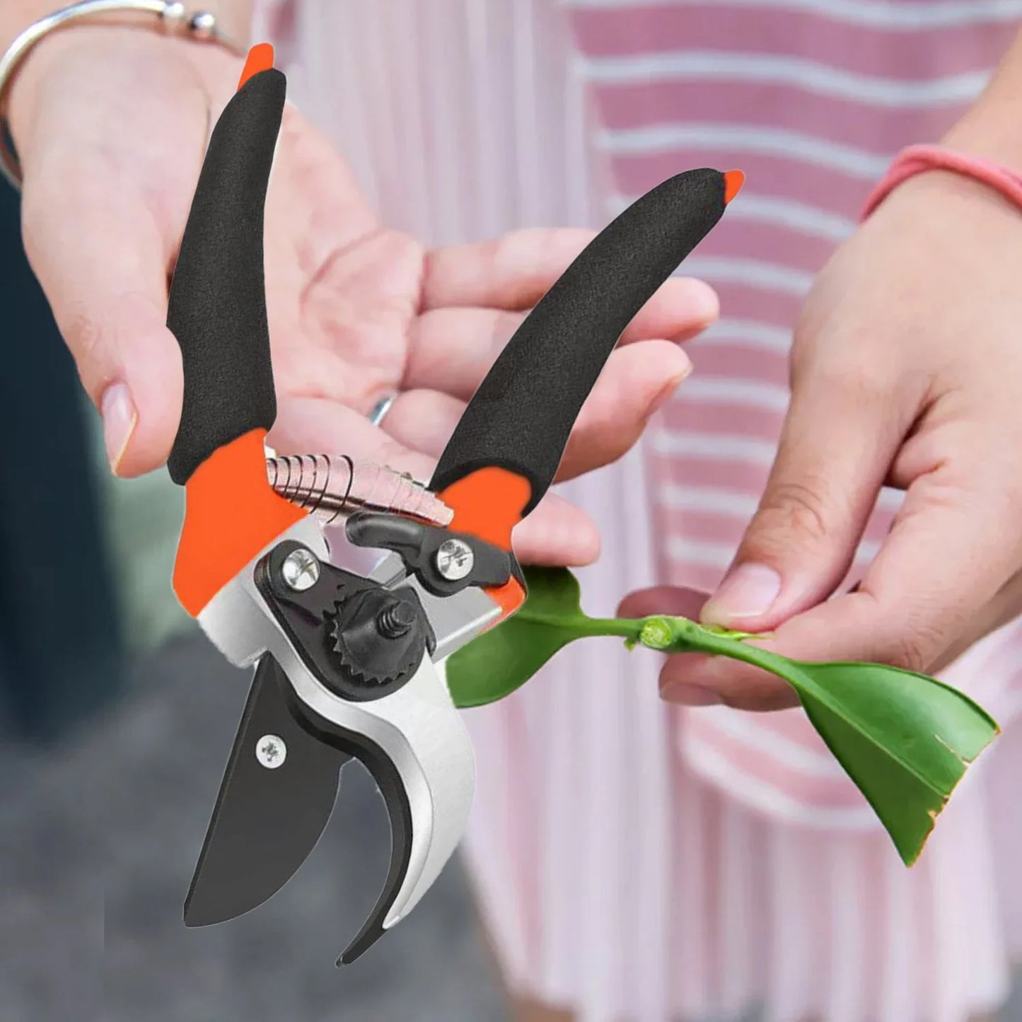 UK-0137 Garden Shears Sharp Cutter Pruners Scissor, Pruning Seeds with Grip-Handle Flower Cutter