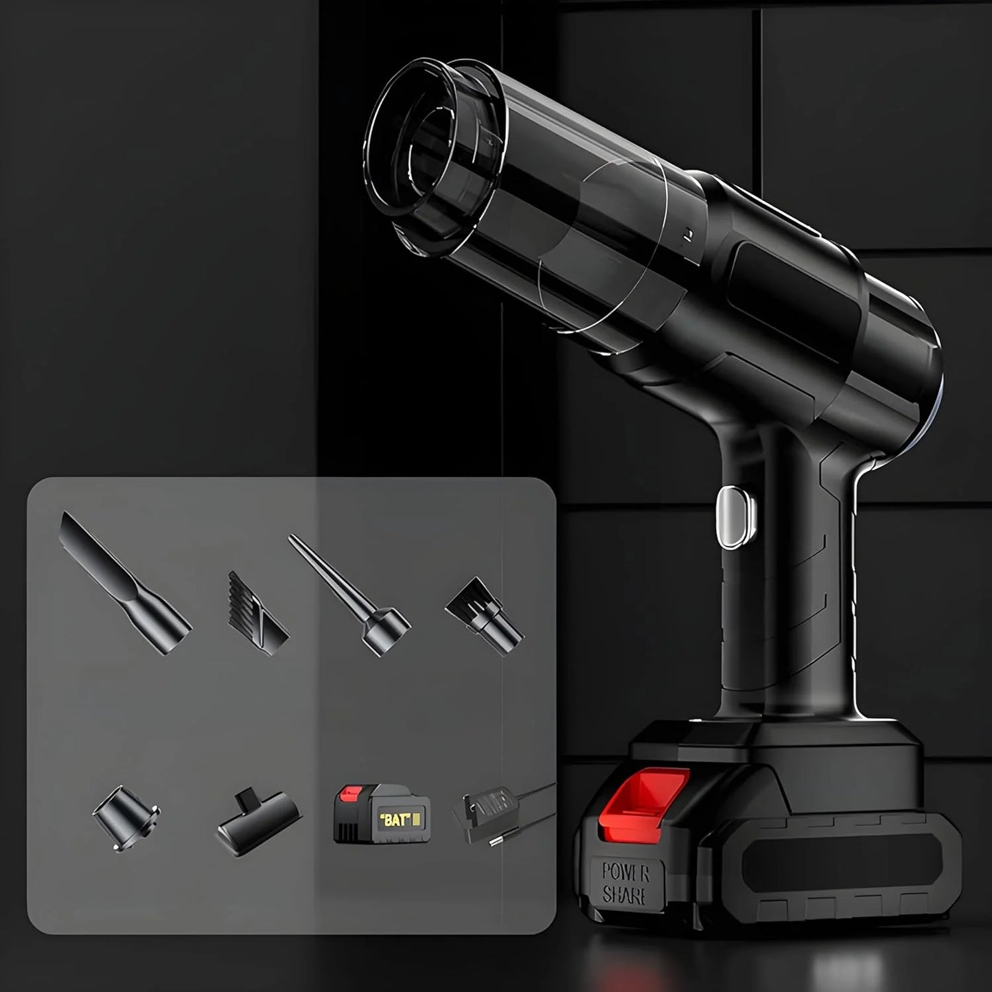 UK-0610 High Power 240V Car Vacuum Cleaner Wireless Handheld Vacuum Cleane