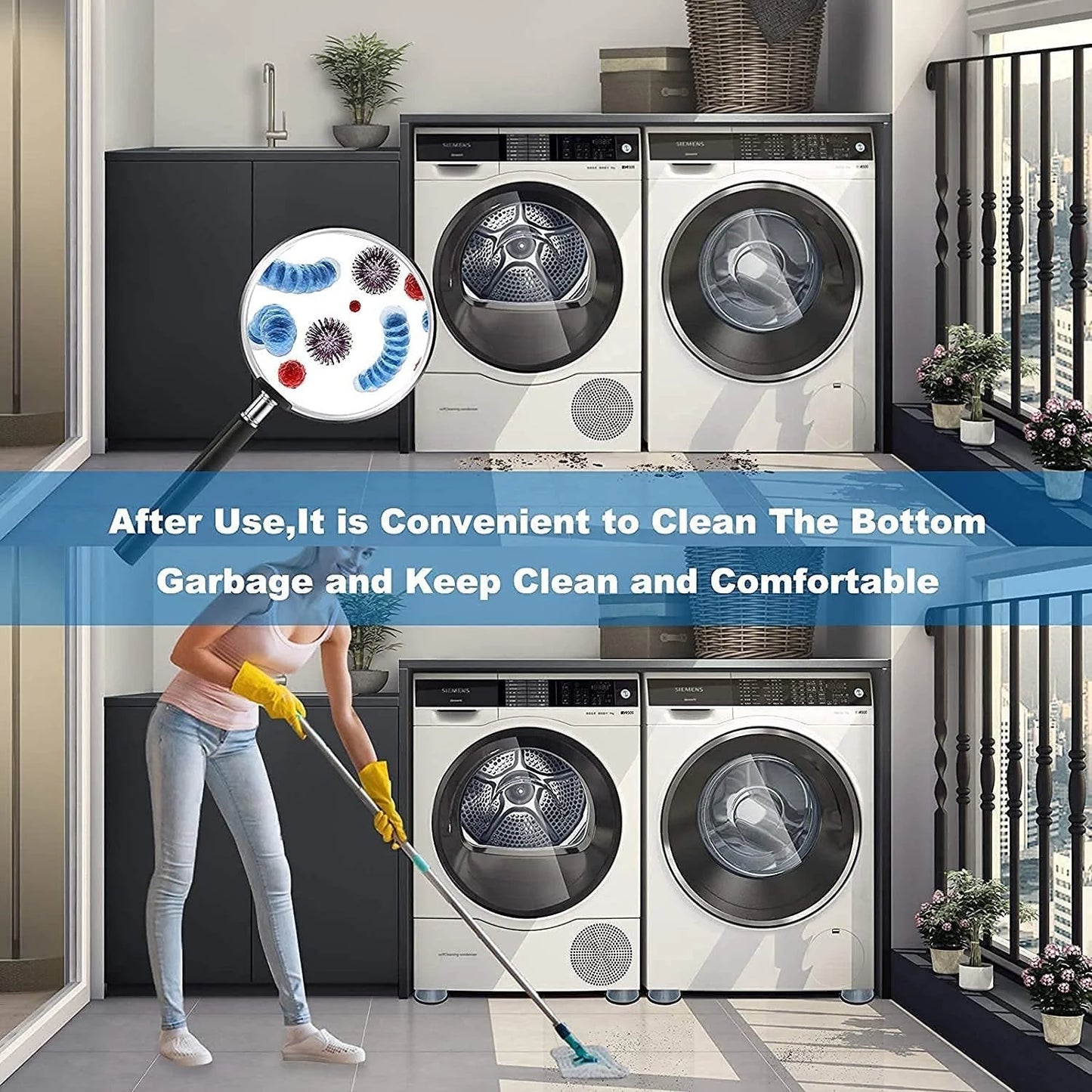 UK-0121 Anti Vibration Pads for Washing Machine/Fridge/Home Furniture