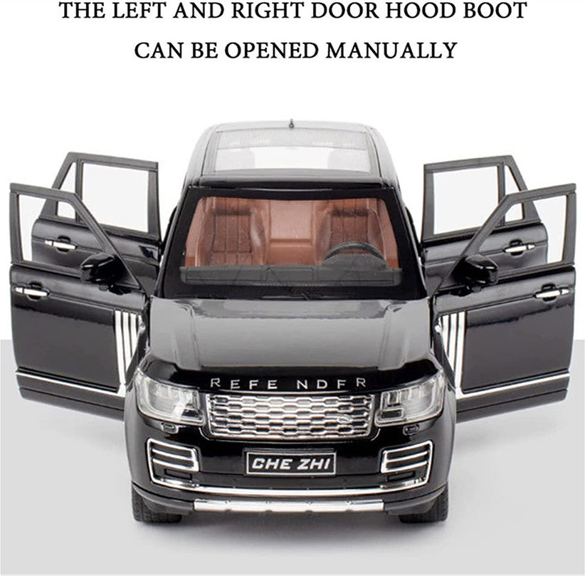 UK-1031 Range Rover Car with Light & Sound Effect, Pullback Action Car with Openable Doors Miniature Collectible Cars for Boys & Girls 3+ Years