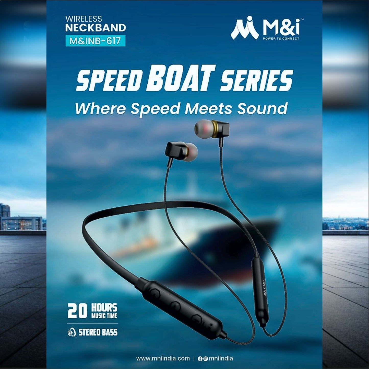 UK-0590 M&i SPEED BOAT SERIES Neckband (M&INB-617)
