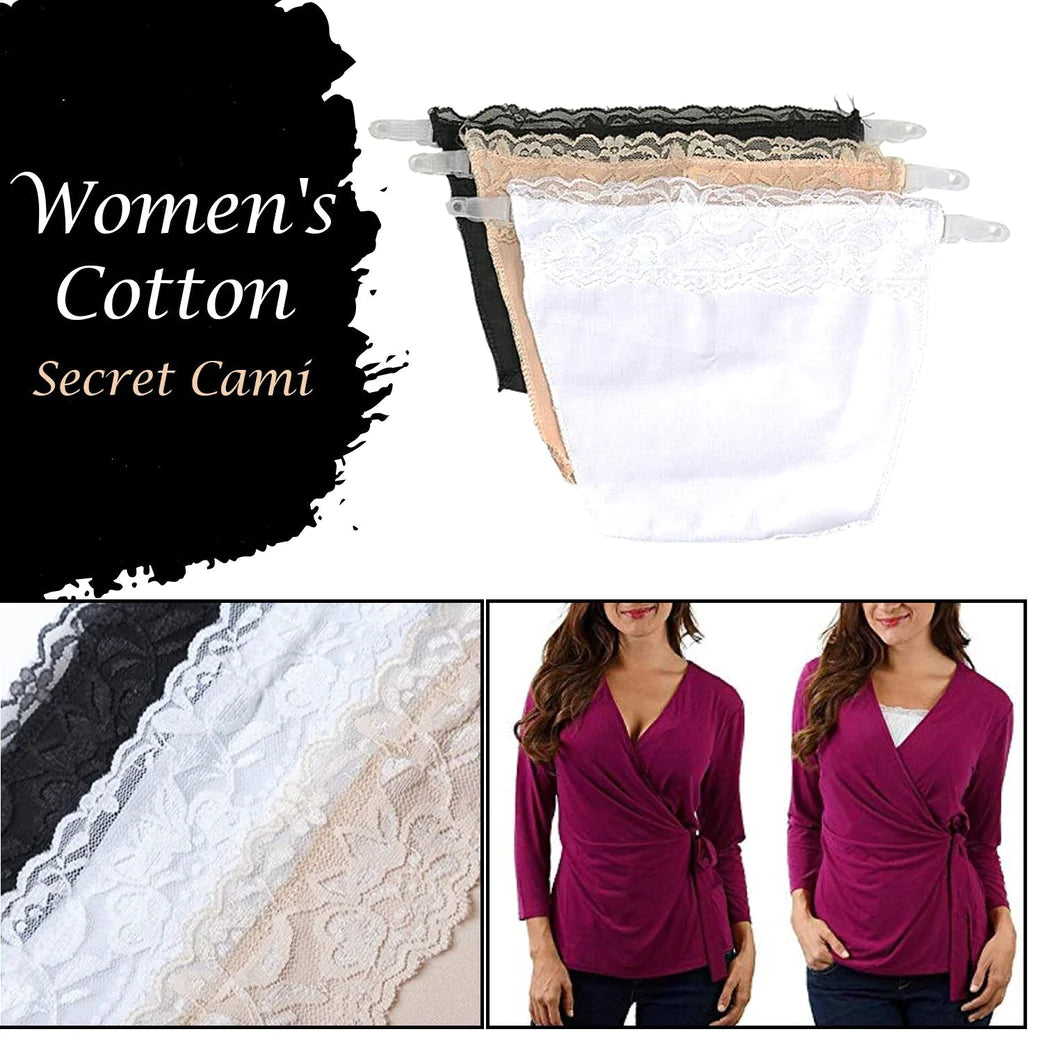 UK-0110 WOMEN'S COTTON SECRET CAMI