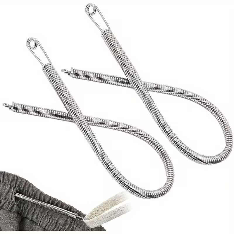 UK-1039 Stainless Steel Flexible Universal rope /Bendable Spring Multi-Purpose Elastic/Rope Drawstring Threading Tool