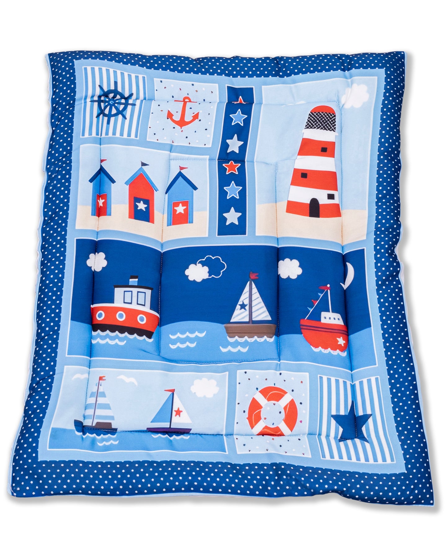 UK-0351 Newborn Baby Cotton Baby Bed | Godari | Cradle Bed | Crib Sheet | Changing Mat Baby Godadi | Godari | Bedding Set (PREMIUM)