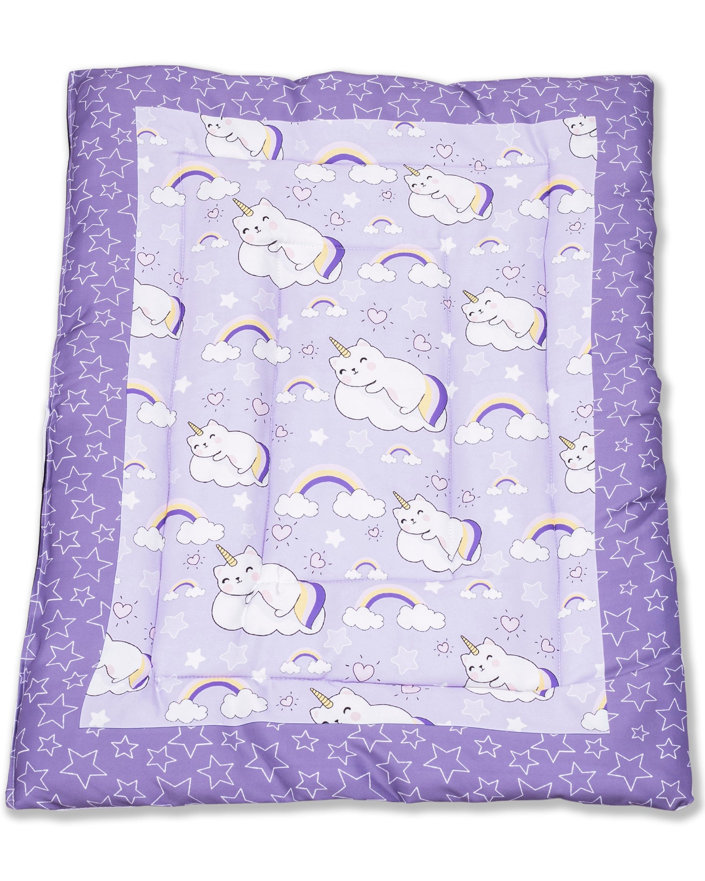 UK-0351 Newborn Baby Cotton Baby Bed | Godari | Cradle Bed | Crib Sheet | Changing Mat Baby Godadi | Godari | Bedding Set (PREMIUM)