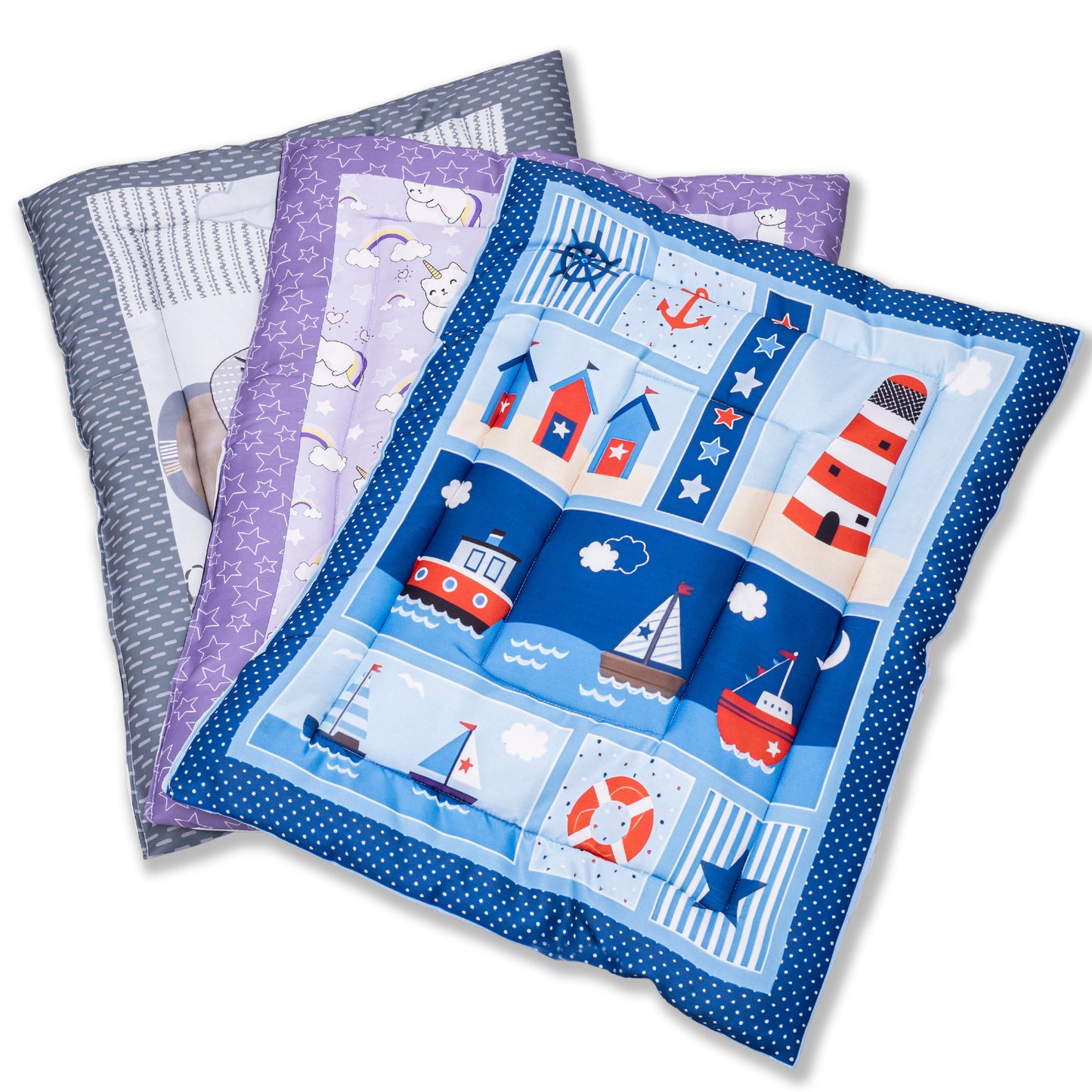 UK-0351 Newborn Baby Cotton Baby Bed | Godari | Cradle Bed | Crib Sheet | Changing Mat Baby Godadi | Godari | Bedding Set (PREMIUM)