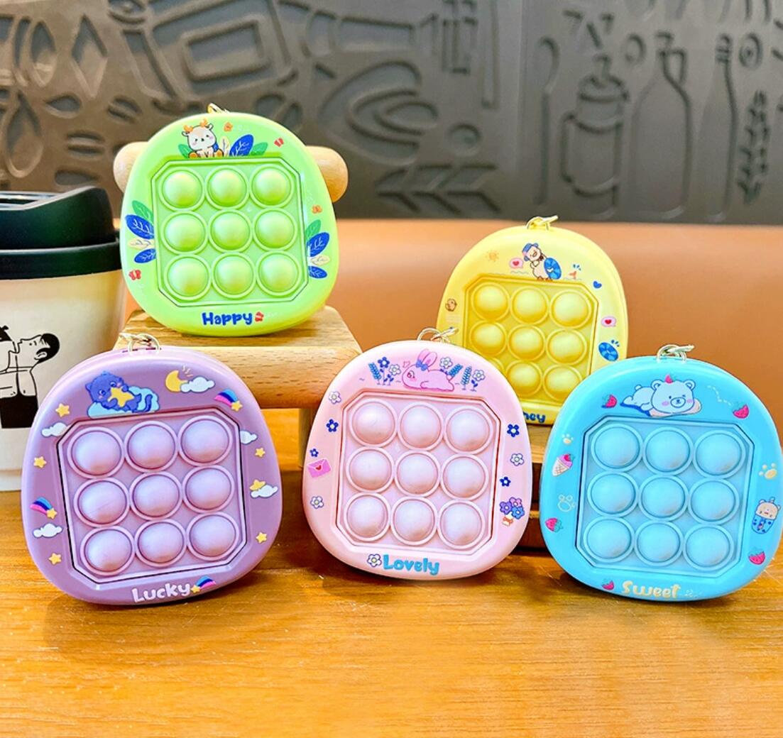 UK-0928 bubble squeeze decompression toy keychain