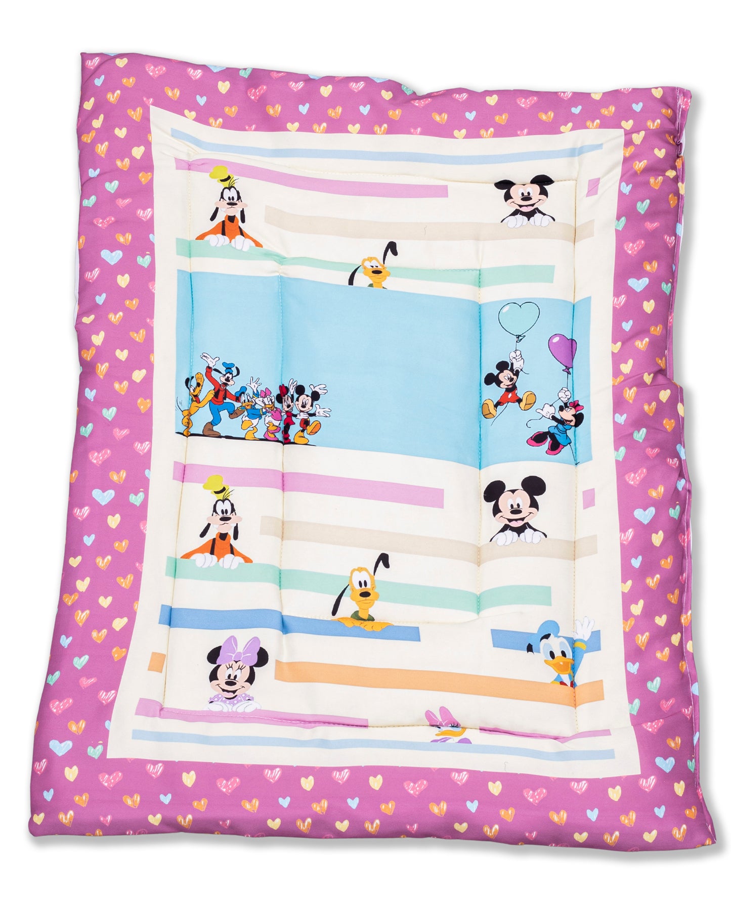 UK-0351 Newborn Baby Cotton Baby Bed | Godari | Cradle Bed | Crib Sheet | Changing Mat Baby Godadi | Godari | Bedding Set (PREMIUM)