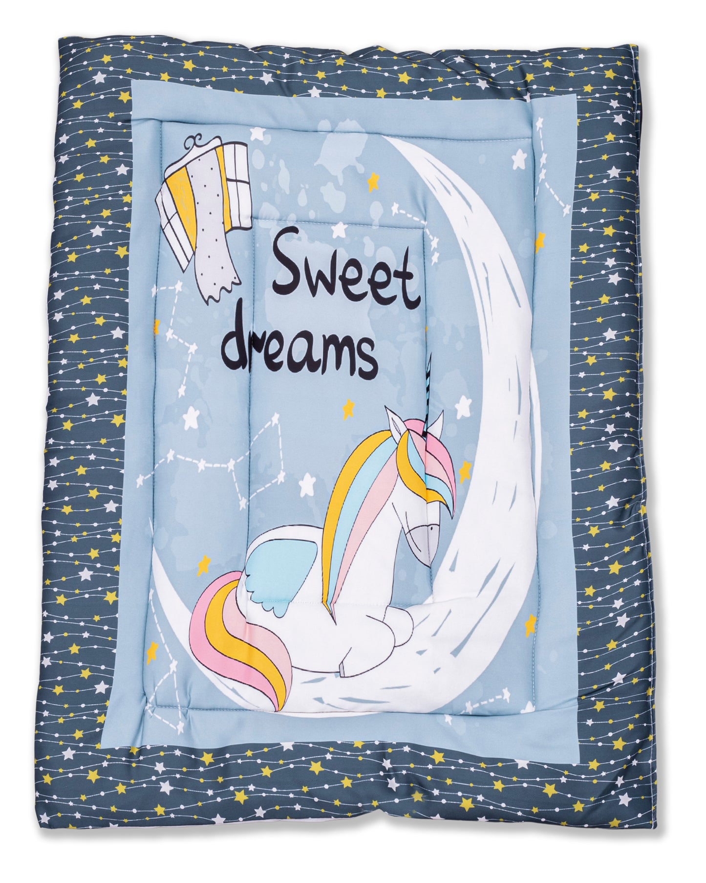 UK-0351 Newborn Baby Cotton Baby Bed | Godari | Cradle Bed | Crib Sheet | Changing Mat Baby Godadi | Godari | Bedding Set (PREMIUM)