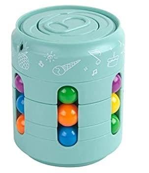UK-0831 Magic Bean Cube - 360° Rotating Fidget Toy, Stress Relief Sensory Spinner, Anxiety Relief Gift for Boys & Girls