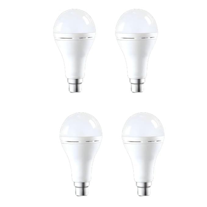 UK-0873 Inverter Rechargeable Base LED White Emergency Bulb with Up to 3-4 Hours Back Up