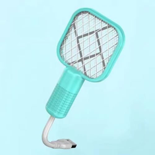 UK-0878 Mini Mosquito Killer Lamp 2 in 1 Multicunctional Angle Portable Bug Zapper Electric USB Rechargeable Mosquito Fly Bat Swatter