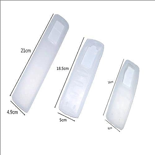 UK-0757 3 Pcs Silicone TV Remote Cover and AC Remote Control Dust Cover