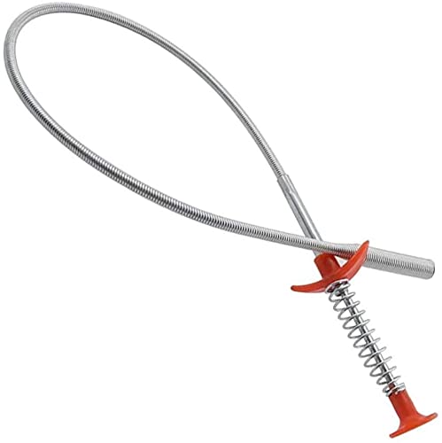UK-0142 Metal Wire Brush Hand Kitchen Sink Cleaning Hook Sewer Dredging Device Spring Pipe Hair Dredging Tool