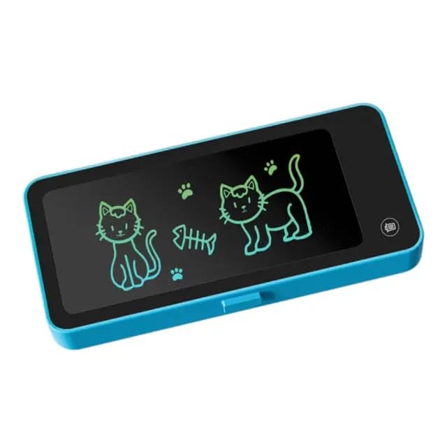 UK-0910 LCD Writing Tablet Pencil Case for Kids – 2 in 1 Digital Slate with E-Note Pad & Doodle Board, Educational Writing Toy and Pencil Box for School Kids