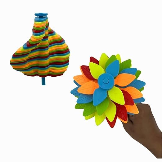 UK-0716 Candy Flower Toy for Kids | Spin Toy with Fun Stress Relief Toy | Best Return Gift | Gift for Boys and Girls