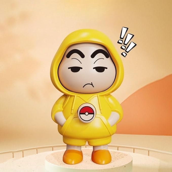 UK-0905 Shinchan Face Changing Keychain | Cartoon Shinchan ABS Key Holder | 3D Expression Changing Model | Cute Unisex Toy Keychain for Bags & Keys