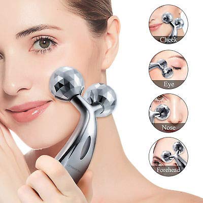 UK-0140 3D Manual Roller Massager 360 Rotate Roller Face Body Massager For Skin Lifting, Wrinkle Remover and Facial Massage, Relaxation and Skin Tightening Tool