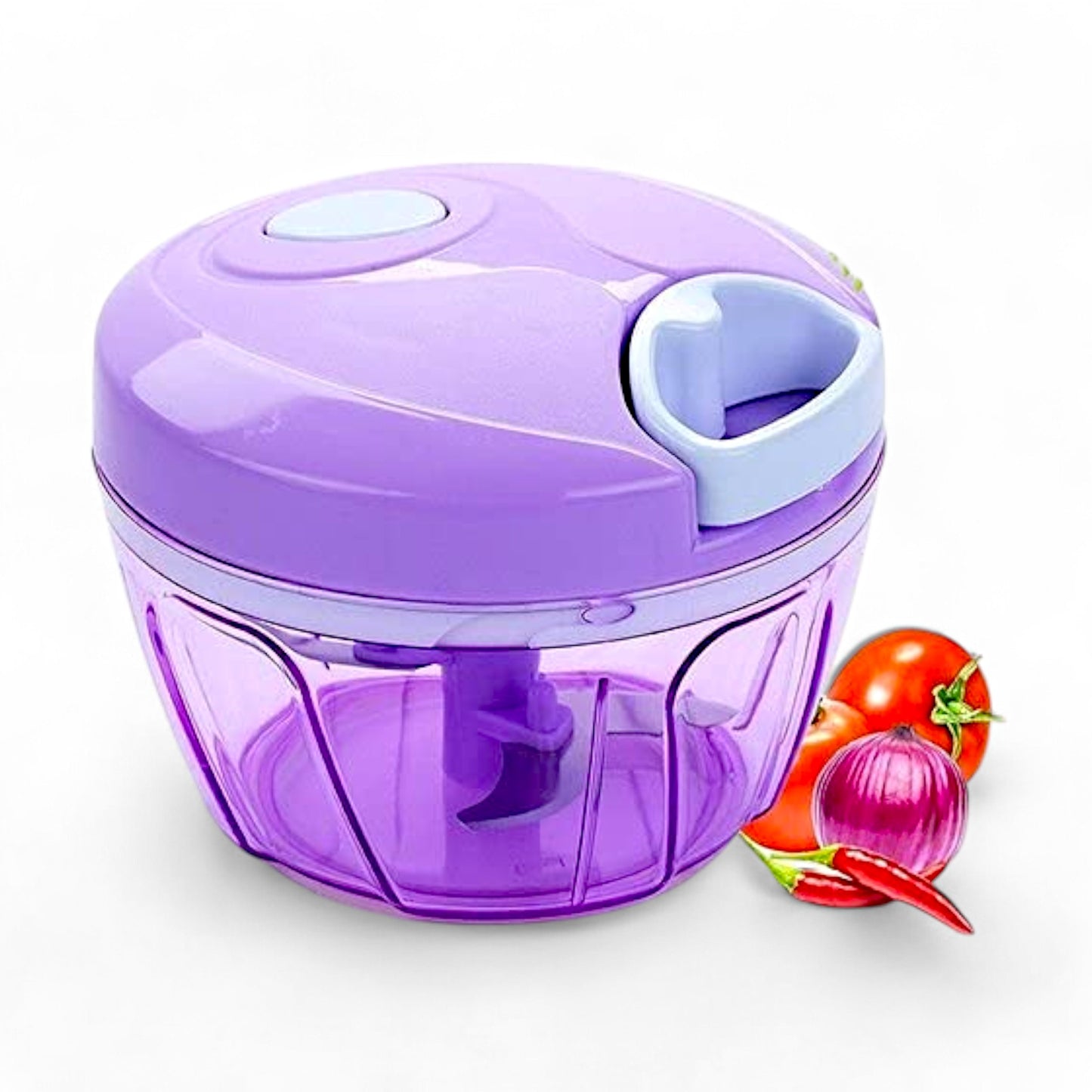 UK-0736 Handy Vegetables & Fruit Chopper with 3 Blades 550ml