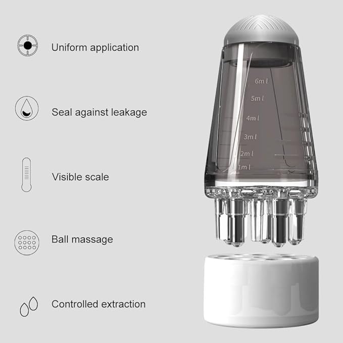 UK-0871 Hair Oil Applicator Comb, Smooth Root Comb Applicator Bottle For Scalp Oil, Anti Hair Loss Lotion Dispenser