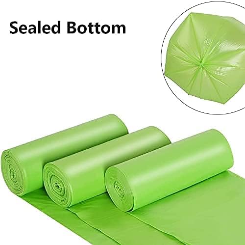 UK-0126 Garbage Bags For Dustbin | Trash Bags For Home/Office & Kitchen | Virgin Raw Material, Green, 19X21 Inch