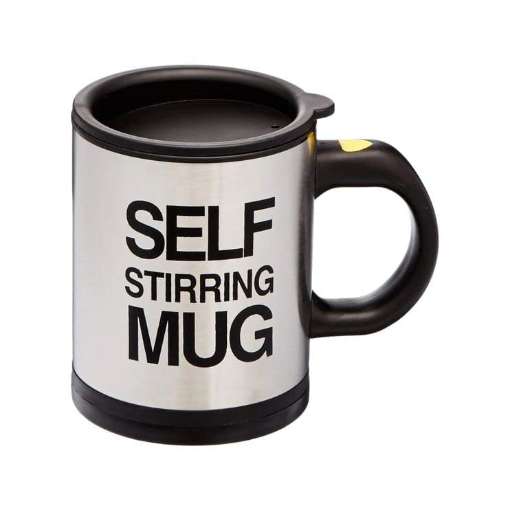 UK-0127 Self String Coffee Mug, Stainless Coffee Mixing Cup Blender Self Stirring Mug Best Gift Coffee Mug, Coffee Mug self Stirring (Multi Color)
