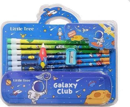 UK-0567 Preili's Galaxy Club Space Galaxy Club Space Rocket Art Metal Pencil Box