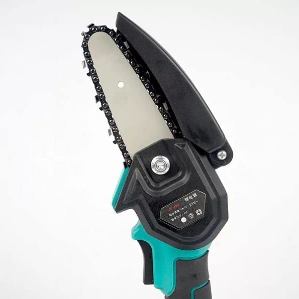 UK-0793 Cordless Electric Chainsaw WITH BATTERIES Handheld Pruning Chain Saw for Wood Plastic & Etc. Cutter Cordless Chainsaw