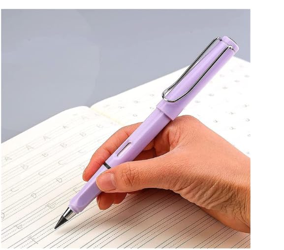 UK-0305 Pencil Inkless Pencil Writing Eternal Replacement Erasable Pencils Nibs With Eraser,Reusable Unlimited Student Artist Infinite Magi 1-PC (Multicolors)
