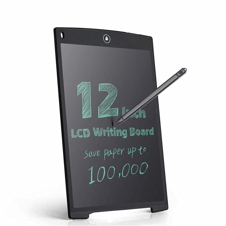 UK-0749 12 inch LCD Writing Tablet for Kids Writing pad for Study, Drawing Tablet, Slate Board, E-Note Pad, Remove Button, Handwriting Best Birthday Gifts for Adults & Kids
