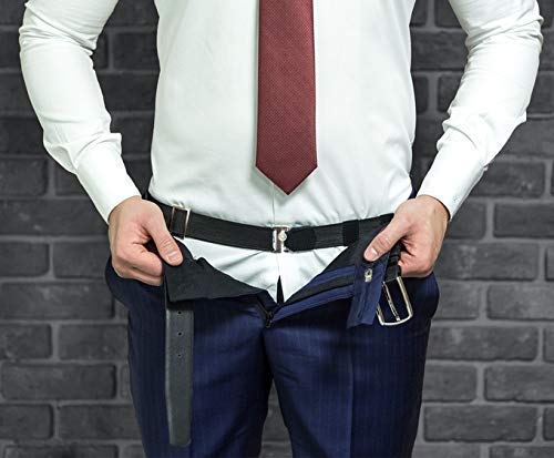 UK-0775 Shirt Tucker Belt Strap Maximum Strech (Fee Size) For Men/Women (Unisex)