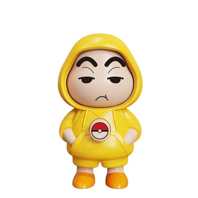 UK-0905 Shinchan Face Changing Keychain | Cartoon Shinchan ABS Key Holder | 3D Expression Changing Model | Cute Unisex Toy Keychain for Bags & Keys