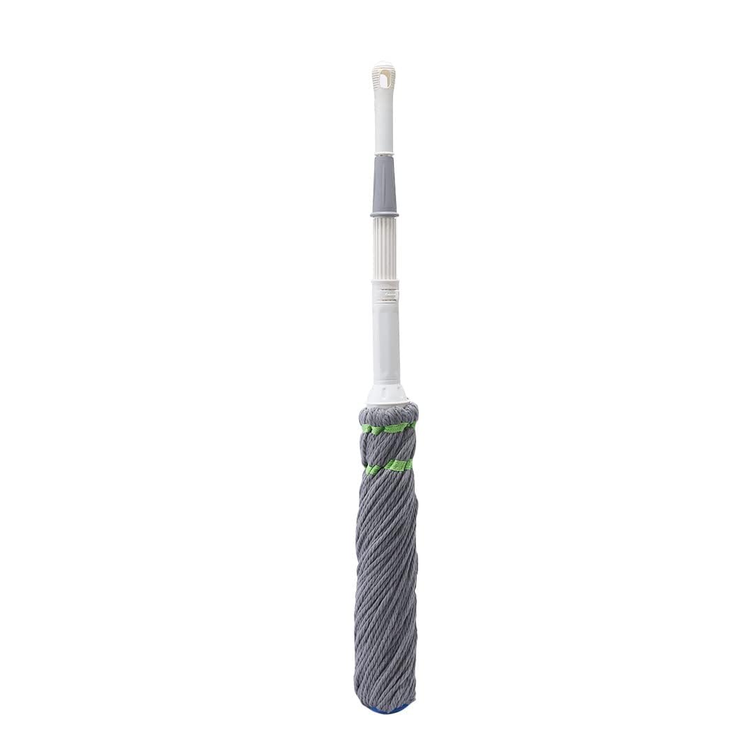UK-0790 Self Wringing Squeeze Twist Mop | Microfiber Floor Cleaning Dust Mop with Extendable Stainless Steel Handle | for Home & Office Cleaning