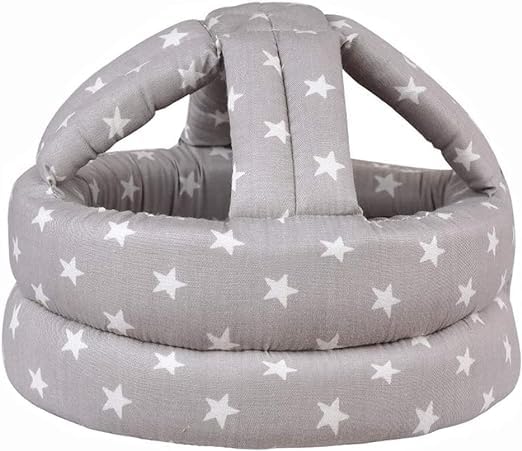 UK-0117 Baby Head Protector for Safety - Adjustable Safety Helmet 6m to 3y Kids, Soft Head Cushion Protective Running Walking Crawling Safety Helmet