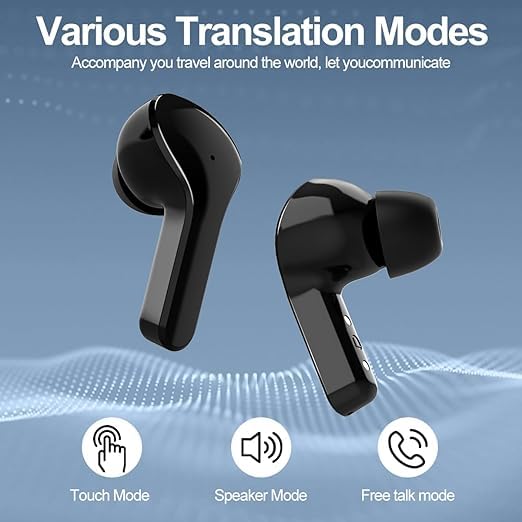 UK-0550 Ultrapod Wireless Bluetooth In Ear Earbuds, Transparent Charging Case, Active Noise Cancellation, Led Digital Display, Bluetooth Earphones, Touch Control