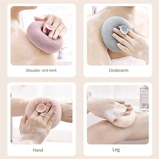 UK-0362 Loofah Bath Sponge Body Scrubber Mesh for Men Women Exfoliating Bath Sponge Cleaning Brush for Body