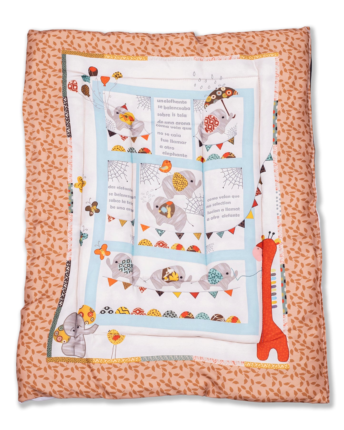 UK-0351 Newborn Baby Cotton Baby Bed | Godari | Cradle Bed | Crib Sheet | Changing Mat Baby Godadi | Godari | Bedding Set (PREMIUM)