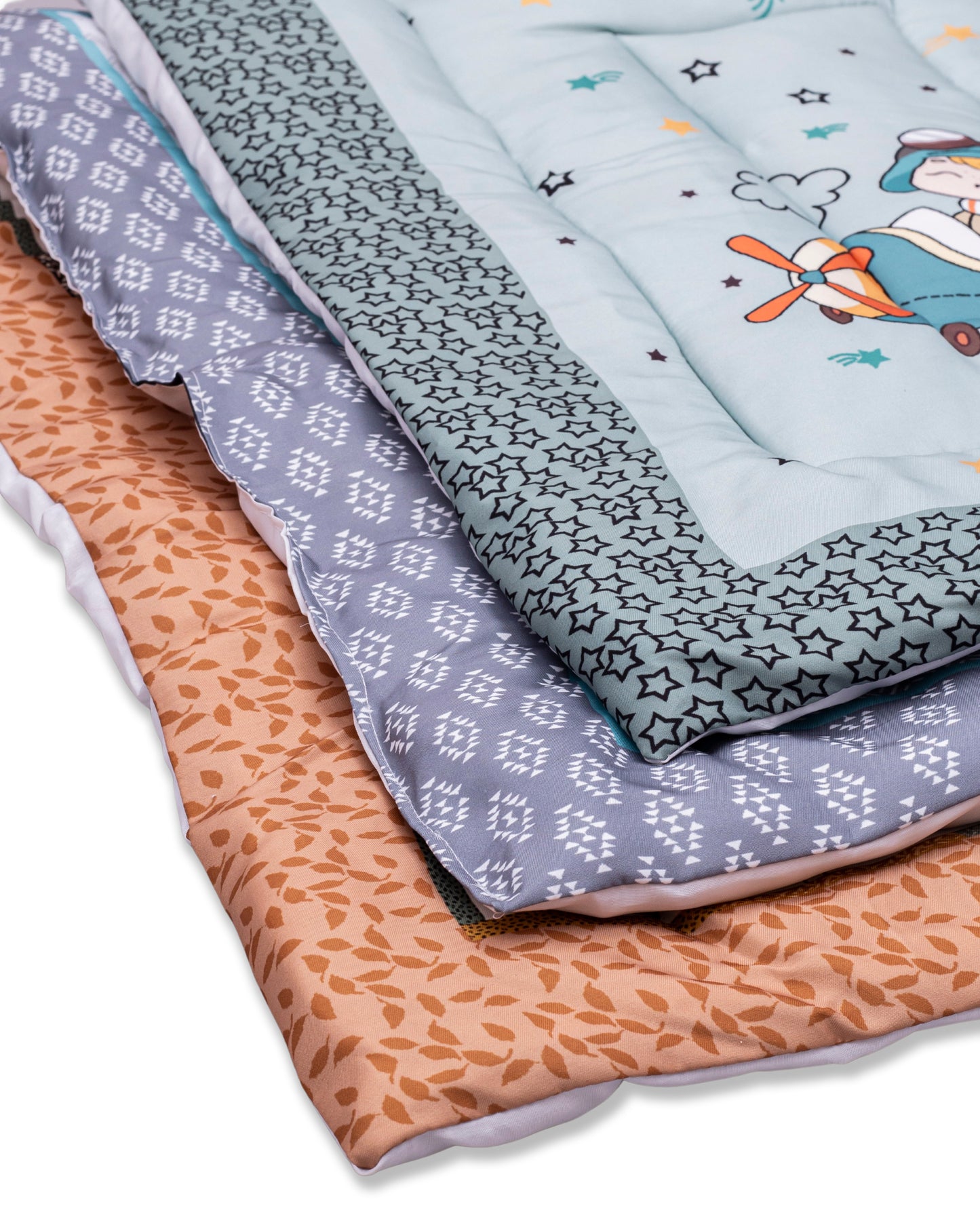 UK-0351 Newborn Baby Cotton Baby Bed | Godari | Cradle Bed | Crib Sheet | Changing Mat Baby Godadi | Godari | Bedding Set (PREMIUM)