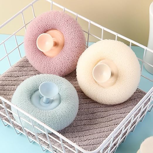 UK-0362 Loofah Bath Sponge Body Scrubber Mesh for Men Women Exfoliating Bath Sponge Cleaning Brush for Body