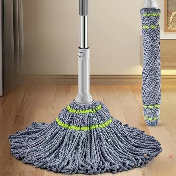 UK-0790 Self Wringing Squeeze Twist Mop | Microfiber Floor Cleaning Dust Mop with Extendable Stainless Steel Handle | for Home & Office Cleaning