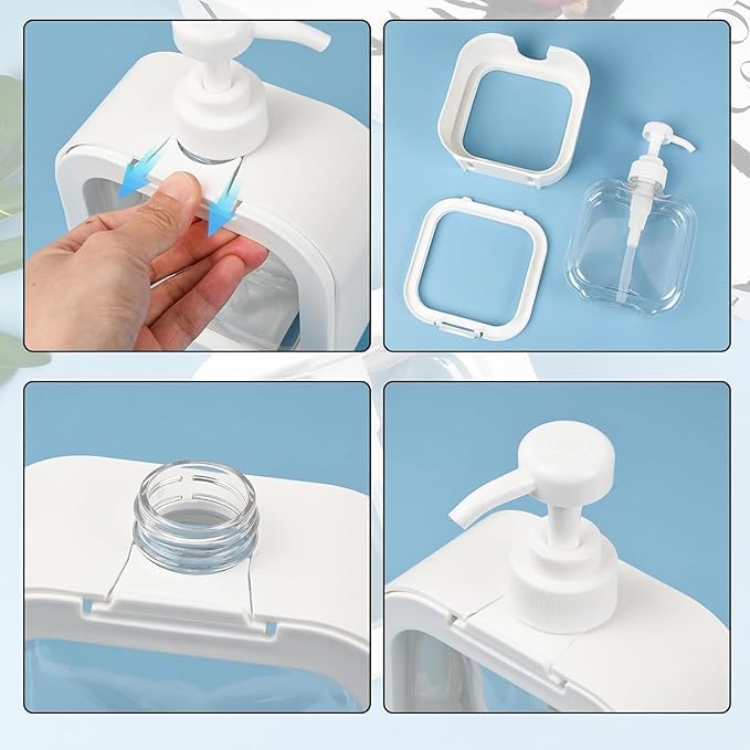 UK-0700 Modern Soap Dispenser Detachable 300 ml for Soap Liquid Laundry 300ml| Bath Accessory Sets| Pump Dispenser| Bathroom Soap Dispensers