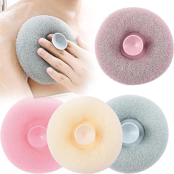 UK-0362 Loofah Bath Sponge Body Scrubber Mesh for Men Women Exfoliating Bath Sponge Cleaning Brush for Body