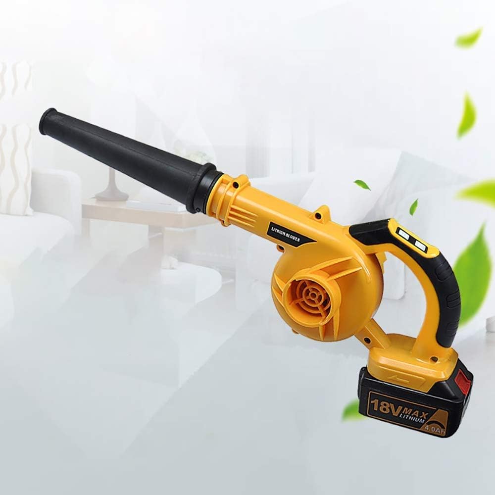 UK-0874 Cordless Air Blower, Leaf Blower Cordless with Battery and Charger, 3.0Ah Battery Powered Leaf Blowers Handheld Electric Blowers for Lawn Care, Patio, Snow, Dust, Blowing Leaves