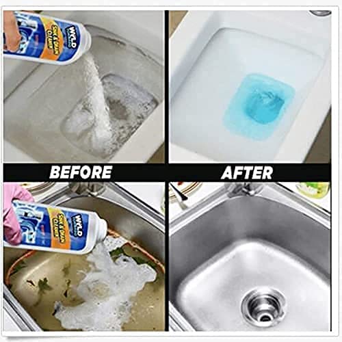 UK-0363 Powerful Sink and Drain Cleaner, Portable Powder Cleaning Tool Super Clog Remover Chemical Powder Agent for Kitchen Toilet Pipe Dredging