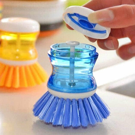 UK-0717 Plastic Premium Cleaning Brush with Liquid soap Dispenser