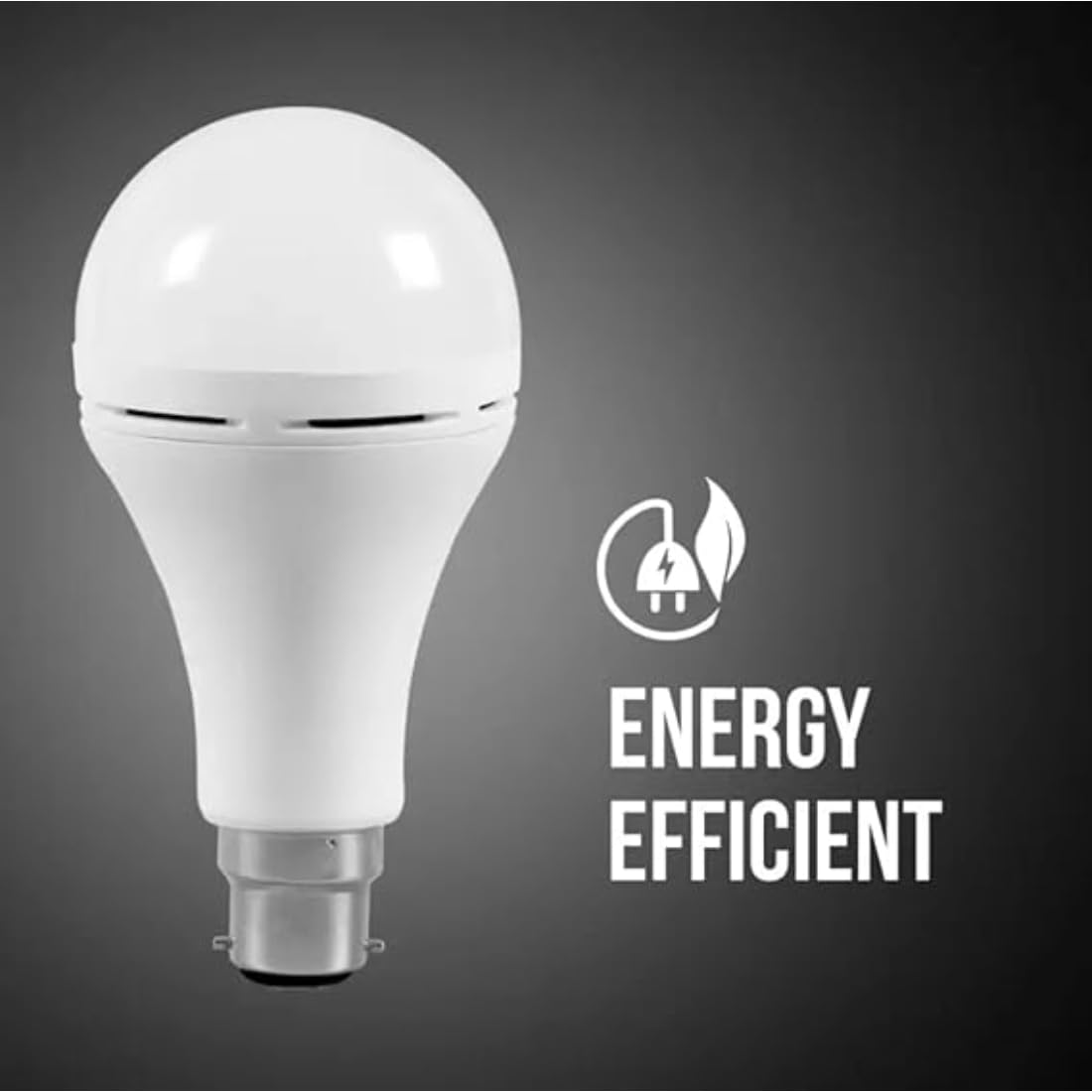 UK-0873 Inverter Rechargeable Base LED White Emergency Bulb with Up to 3-4 Hours Back Up