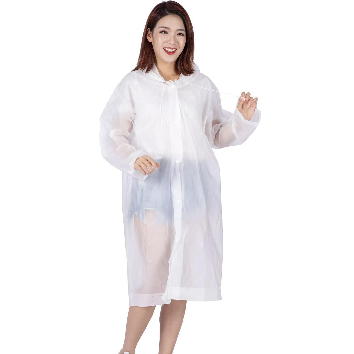 UK-0875 EVA Waterproof Rain Coat Universal Outdoor Water Resistant Rainwear Suit for Men - Women Boys & Girls