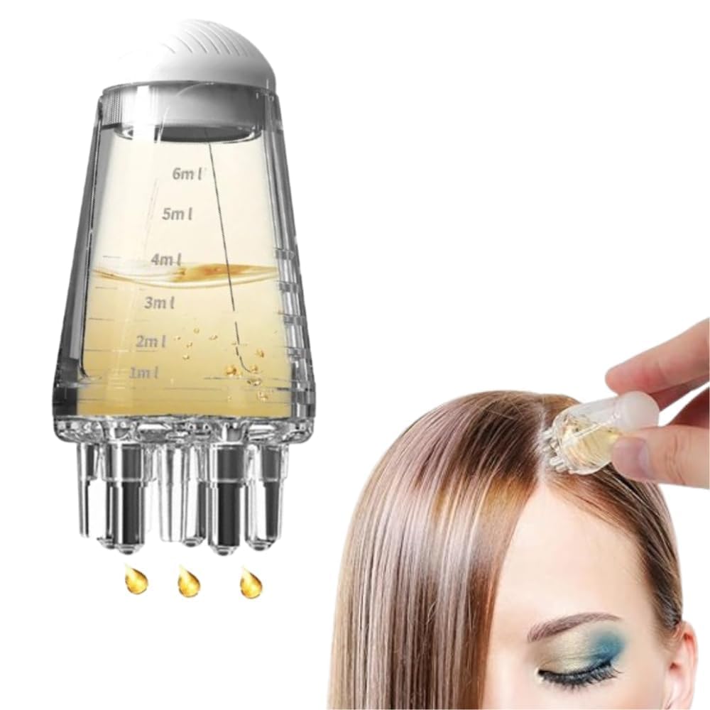 UK-0871 Hair Oil Applicator Comb, Smooth Root Comb Applicator Bottle For Scalp Oil, Anti Hair Loss Lotion Dispenser